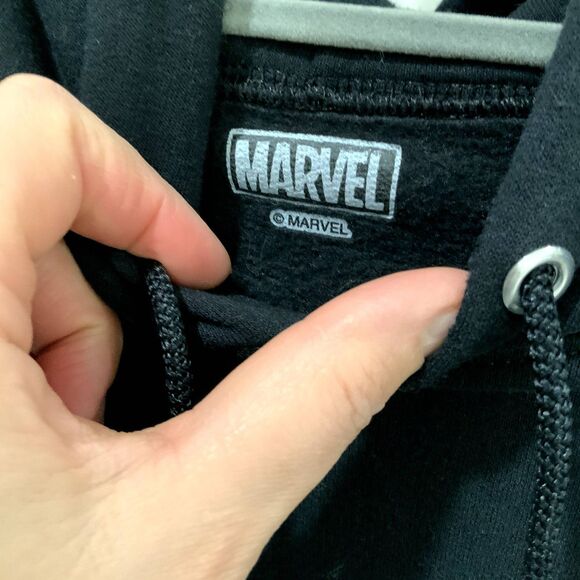 Venom Hoodie By Marvel in Black Size Large - Picture 3 of 5